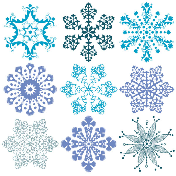 free vector A wide range of snow graphics vector